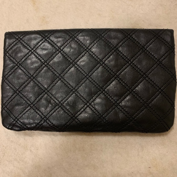 Authentic Marc Jacobs Eugene Quilted Black Clutch - Picture 6 of 8